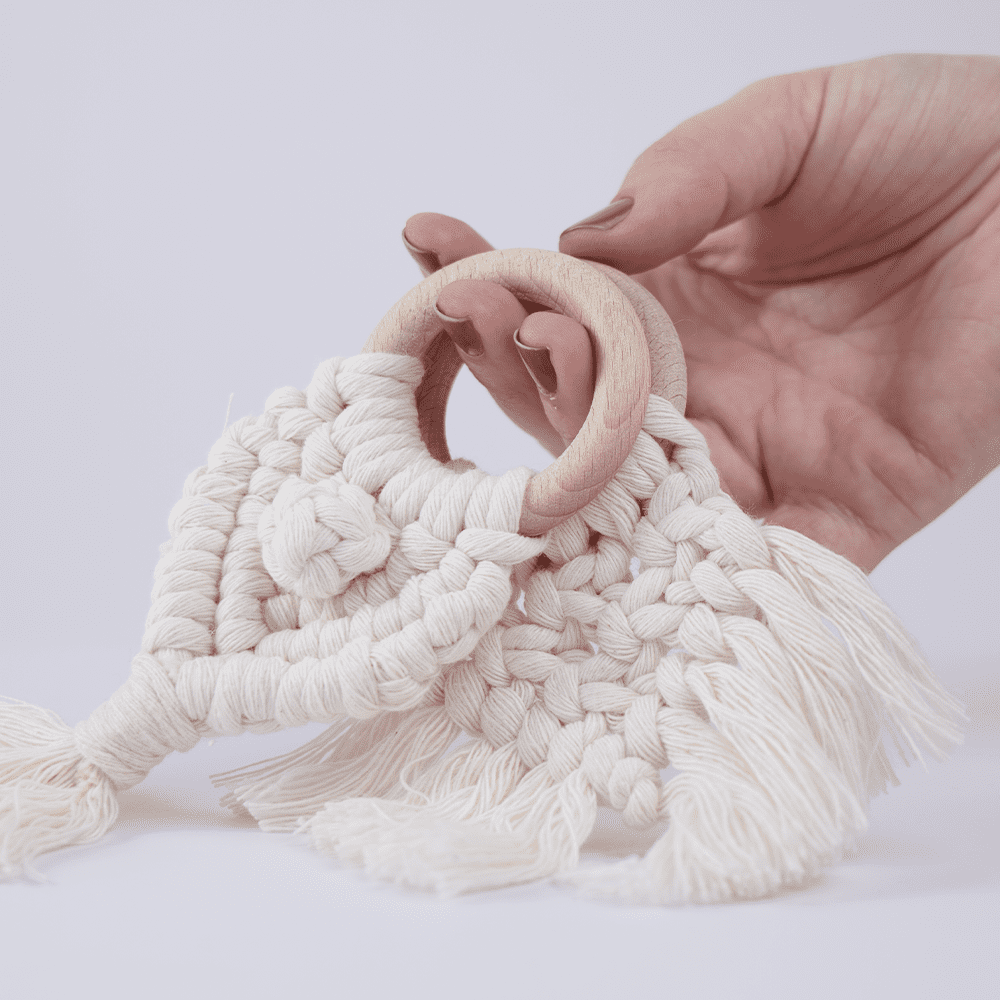 portaservilletas de macramé