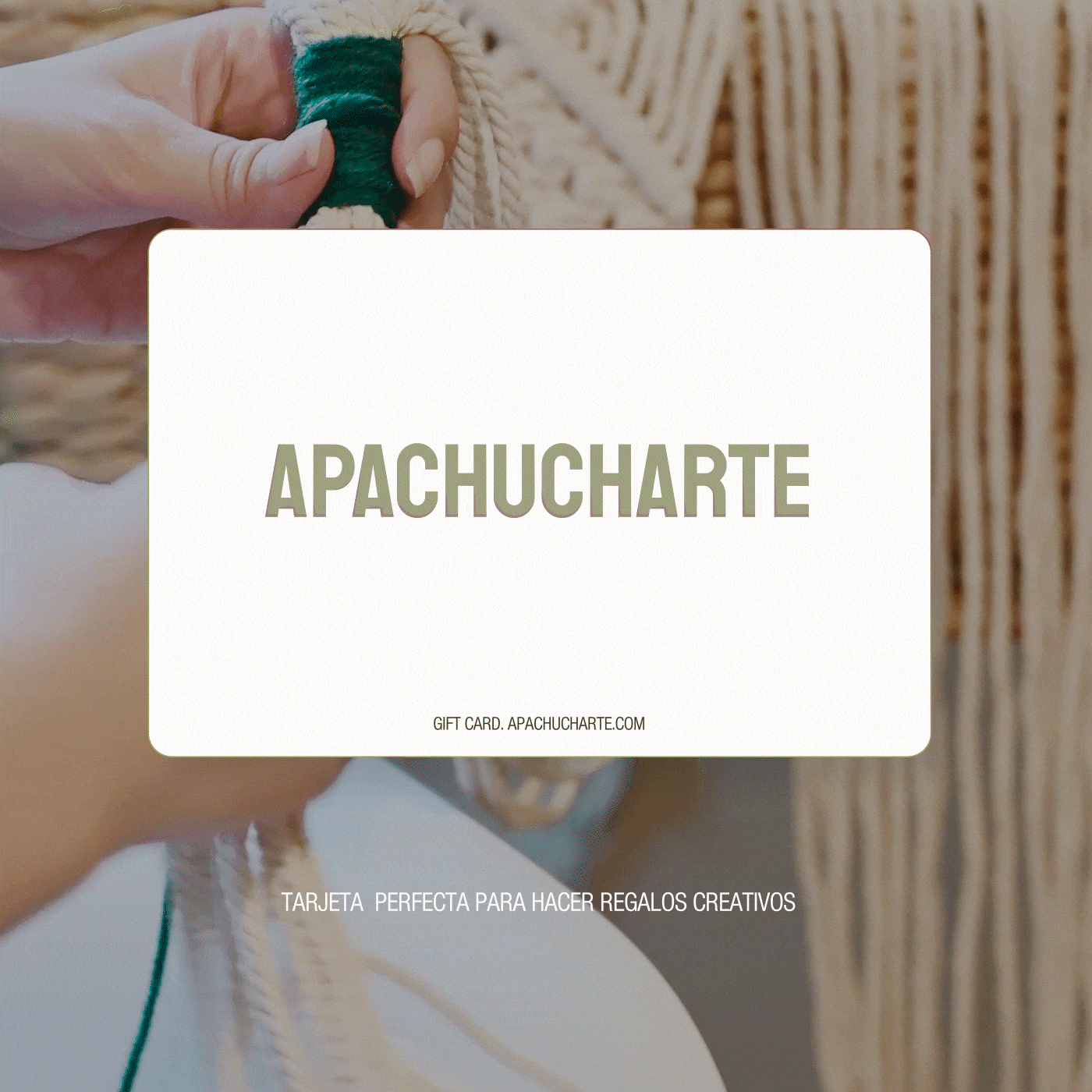 TARJETA REGALO: TALLER DE MACRAMÉ EN MADRID