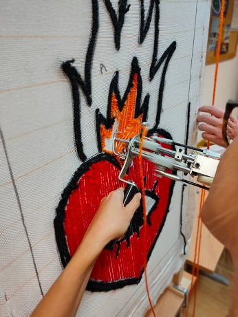 Tufting gun en bastidor Madrid