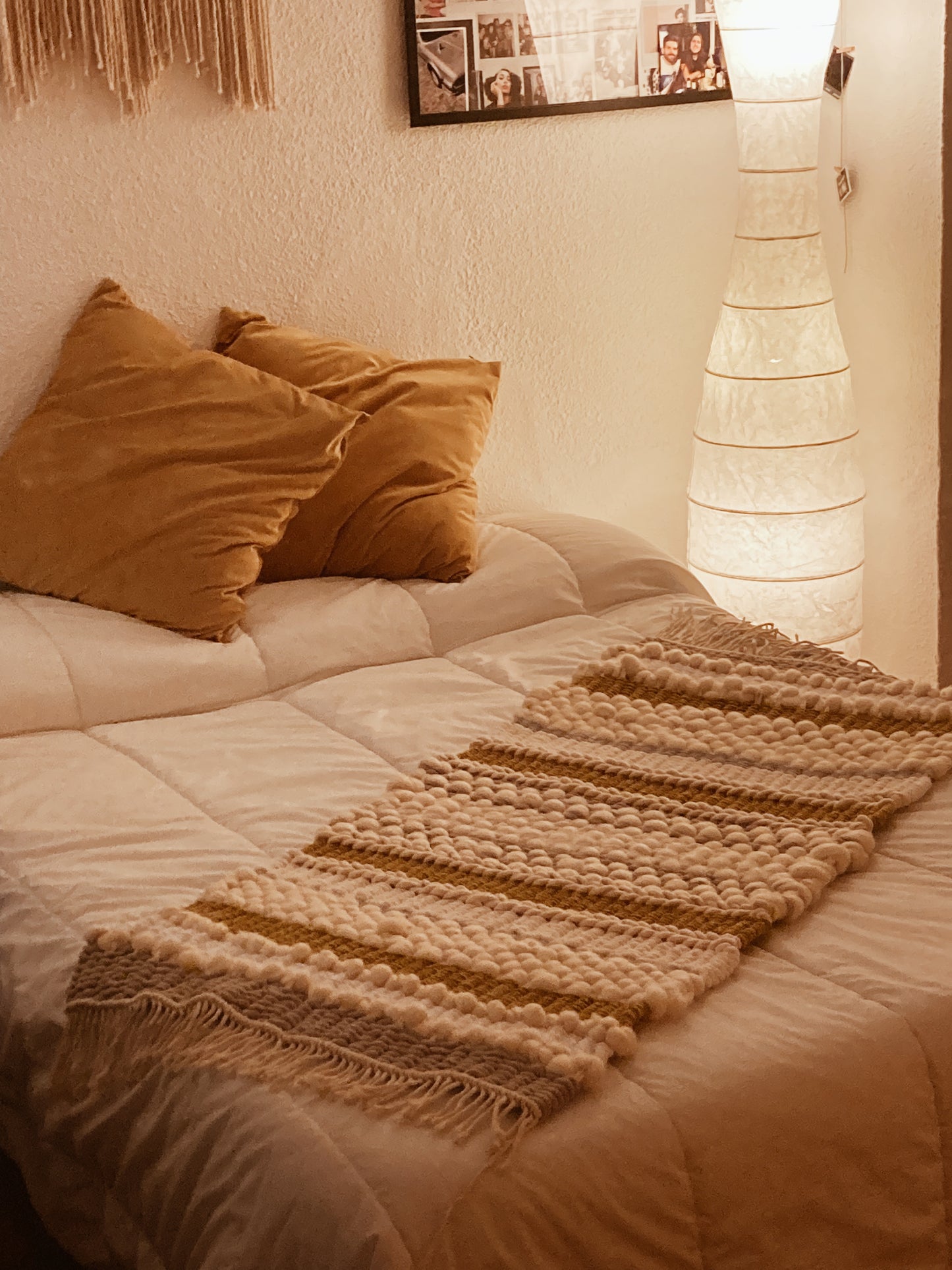 Manta pie de cama 100% Handmade