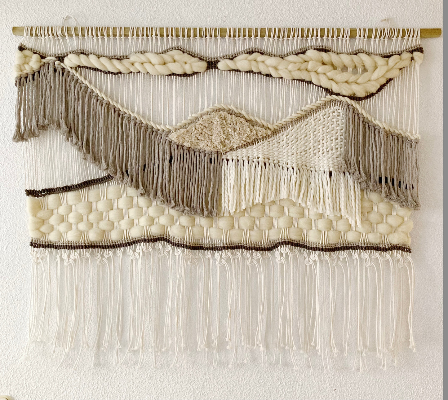 Tapiz Macrame y Telar hecho a mano