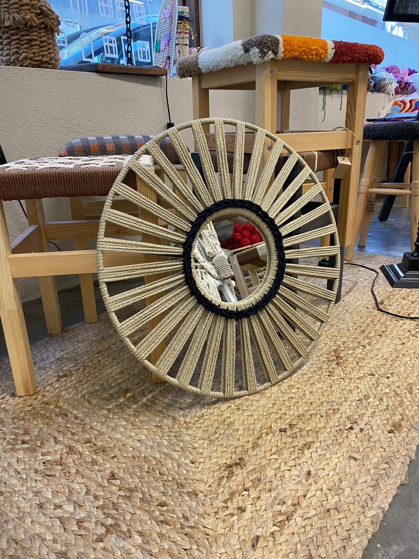 TALLER DE ENCORDADO ARTESANAL EN MADRID -  ESPEJO