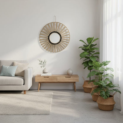 TALLER DE ENCORDADO ARTESANAL EN MADRID -  ESPEJO