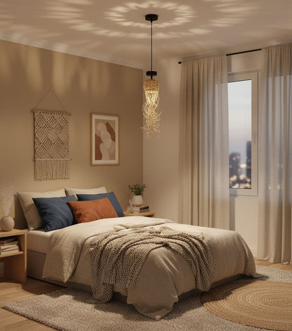 TALLER CESTERIA LAMPARA MEDUSA