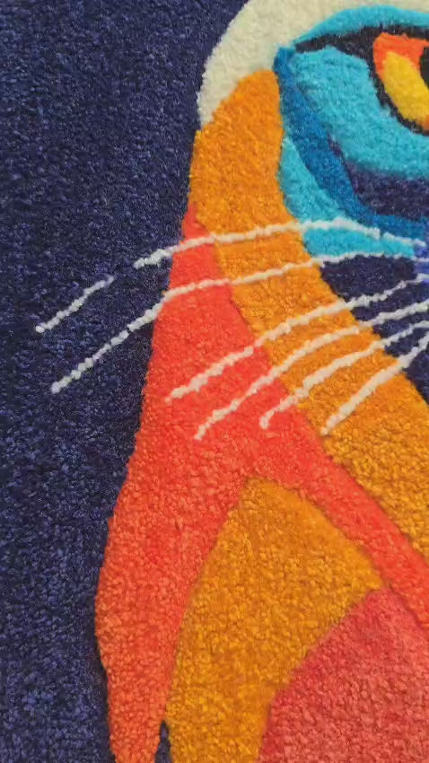 Tapiz de Tufting muchos colores