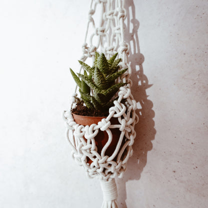 Portamacetas macramé